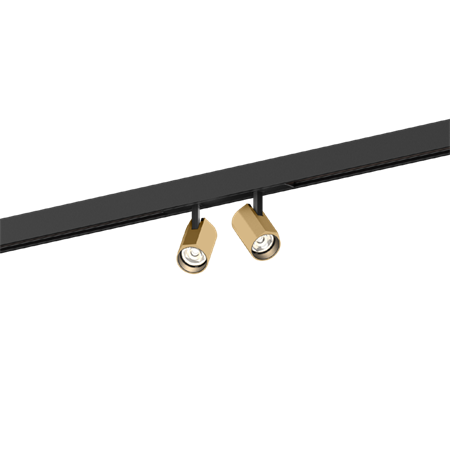 Wever & Ducré+CENO on STREX 2.0 LED 13.8W 1020lm 3000K CRI>90 31°, siinivalgusti, matt must/šampanja